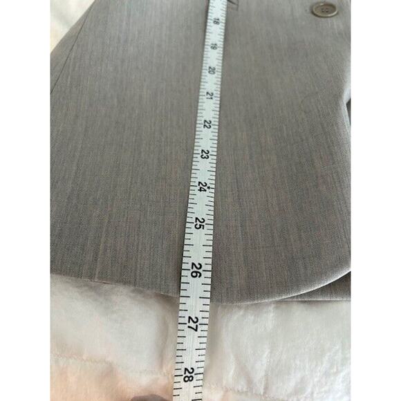 THEORY Beige Taupe Wool Blazer 2-button Suit Jacket Work Business Women's 4 - Picture 8 of 14